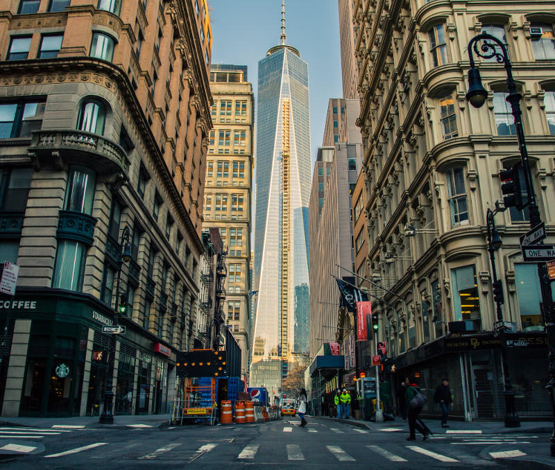 New York City urban street, USA